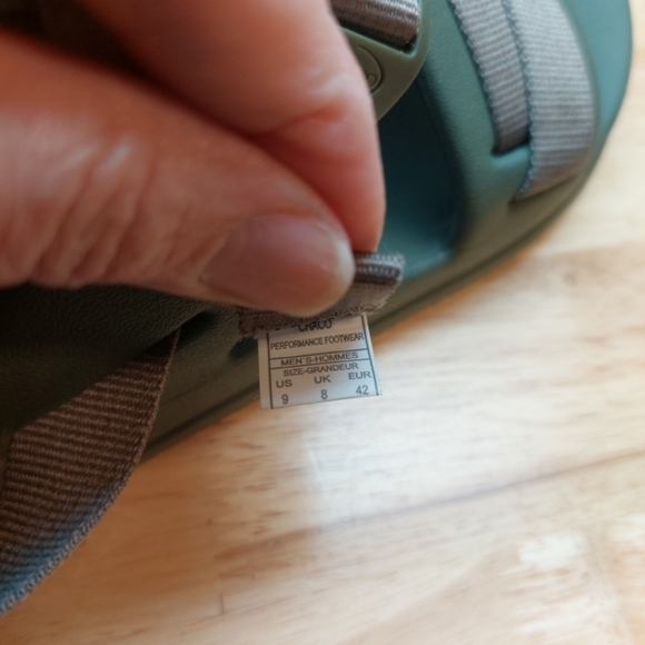 Chaco Mens Strappy Green Lightweight Sandals 9 - Picture 6 of 7